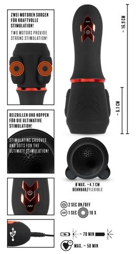 rebel glans masturbator with 2 na Arena.pl