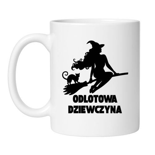 KUBEK "ODLOTOWA DZIEWCZYNA" Wzór - Klasyczny 330 ml na Arena.pl