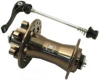 Piasta rowerowa przednia brązowa 36H MTB trekking Novatec D811SB maszynowe