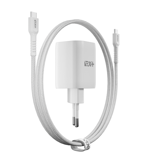 NEXT ONE Ładowarka sieciowa Fast 35W GaN 2xUSB-C z kablem USB-C white na Arena.pl