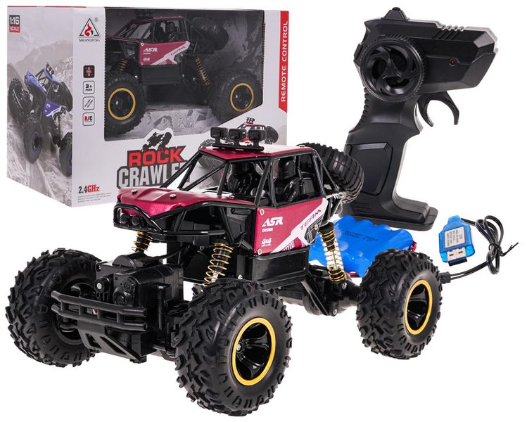 Crawler Monster Rock R/C 1:16 Czerwony zdjęcie 7
