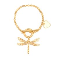 Bransoletka z ważką i serduszkiem z kolekcji Mystical Moments