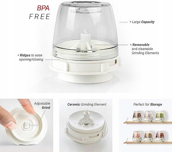 POJEMNIK DO MŁYNKA FINAMILL FINA POD MAX WKŁAD zdjęcie 3