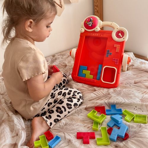 WOOPIE Dwustronna Tablica do Rysowania Gra Tetris 2w1 Pomarańczowa na Arena.pl