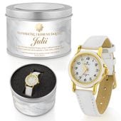 ZEGAREK na Komunię prezent DLA DZIEWCZYNKI z dedykacją