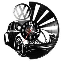 Zegar ścienny z płyty winylowej Volkswagen Beetle 1273.14
