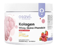 OSAVI Kolagen włosy, skóra i paznokcie, rabarbar-truskawka (150 g)