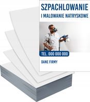 Ulotki A6 1000szt reklamowe firmowe SZPACHLOWANIE MALOWANIE NATRYSKOWE