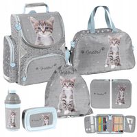 ZESTAW SZKONY PASO KOTEK TORNISTER PIÓRNIK WOREK TORBA BIDON ŚNIADANIÓWKA