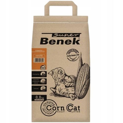 Super Benek CORN CAT Żwirek kukurydziany naturalny 14L na Arena.pl
