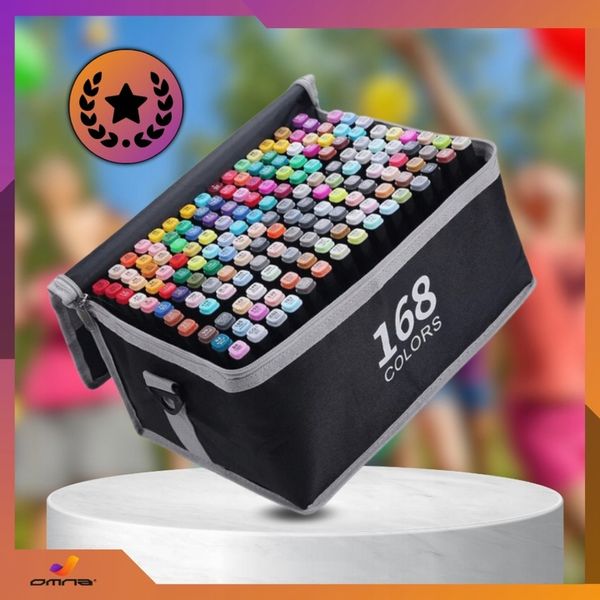 Markery alkoholowe flamastry mazaki pisaki dwustronne touch podstawka 168 zdjęcie 9