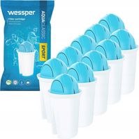 10x FILTR WESSPER AQUACLASSIC SPORT WODY AQUA CLASSIC do DZBANKA BRITA DAFI