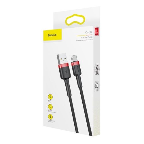 Kabel Usb-C Baseus Cafule 2A 3M (Czerwono-Czarny) na Arena.pl