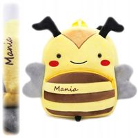 Plecak do przedszkola dla chłopca i dziewczynki z pszczółką z imieniem