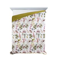 Narzuta na łóżko pikowana ROSA 200X220 biała zielona