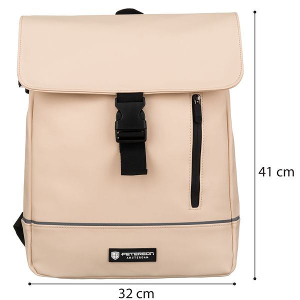plecak peterson pu ptn eb97-6533 beige zdjęcie 6