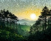 Plakat 50x40cm Mozaika Dźwięków Przyrody