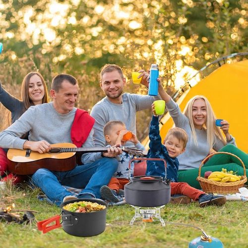 6800W Doskonała MINI kuchenka turystyczna gazowa na kartusze z adapterem na Arena.pl