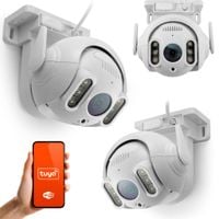 Kamera Obrotowa PTZ Zewnętrzna IP Tuya WiFi 1080p Diody IR Detekcja Ruchu