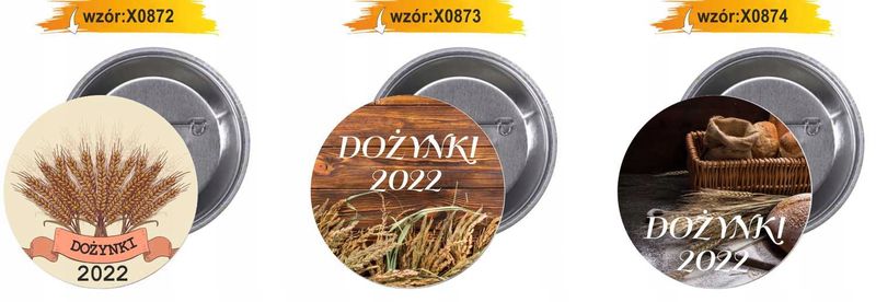 Przypinki buttony SUPER JAKOŚĆ DOŻYNKI TANIO HIT zdjęcie 5