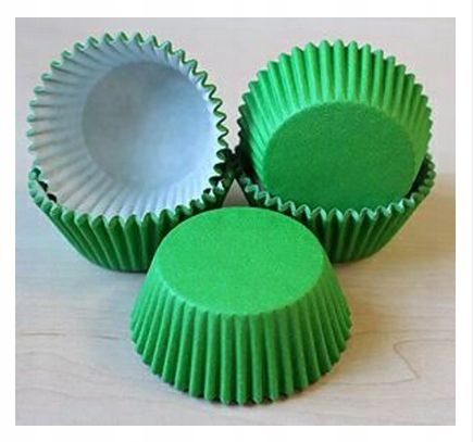FOREMKI PAPILOTKI do muffinek sztywne Zielone 50x30mm 100szt Papil na Arena.pl