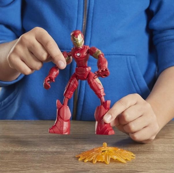 FIGURKA LALKA HASBRO AVENGERS IRON MAN MARVEL BEND AND FLEX zdjęcie 4