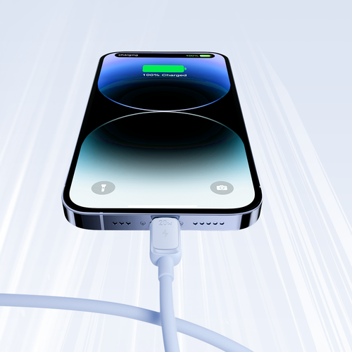 kabel przewód do iphone usb-c - lightning 20w 1.2m niebieski na Arena.pl