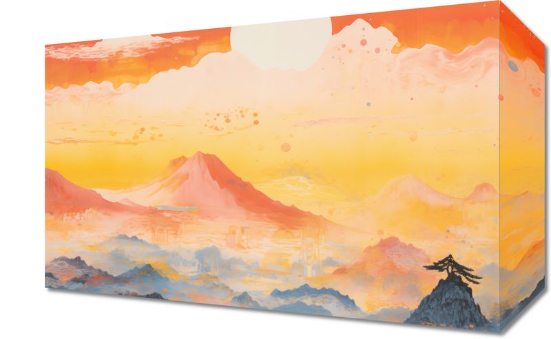 Obraz 30x20cm Świt nad Krainą Ciszych Gór zdjęcie 1