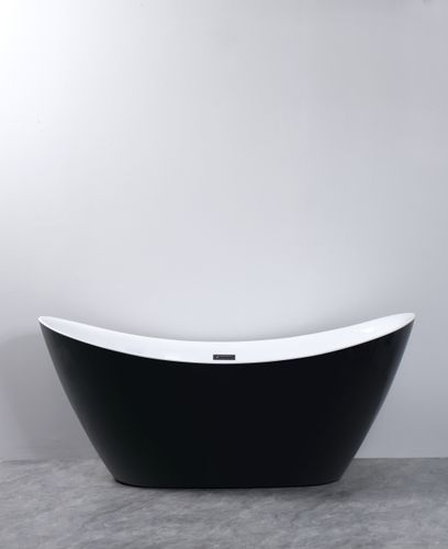Wanna wolnostojąca Malta Czarno-biała na Arena.pl