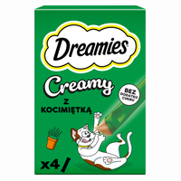 Dreamies Creamy Karma dla kotów i kociąt z kocimiętką 40 g (4 x 10 g)