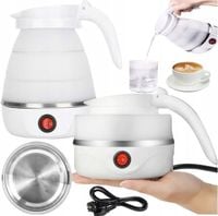 CZAJNIK SKŁADANY ELEKTRYCZNY SILIKONOWY 0,6L 600W PODRÓŻNY TURYSTYCZNY