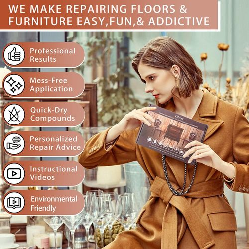 Zestaw Naprawczy do Mebli Paneli 42 Sztuki Wosk Markery Wypełniacze na Arena.pl