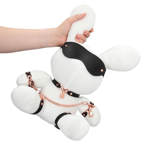 Rabbit Bondage - Velvet - Large - White zdjęcie 7