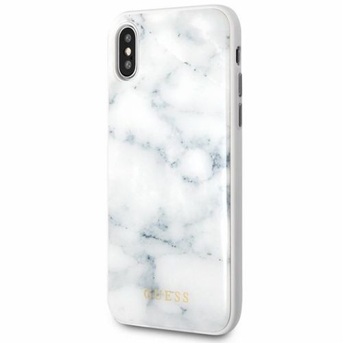 Guess Marble - Etui iPhone X (biały) na Arena.pl