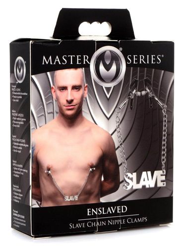enslaved slave nipple clamps with chain na Arena.pl