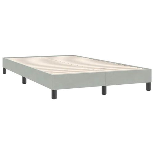 Łóżko Box Spring bez materaca Jasnoszary 120x220 cm Aksamit na Arena.pl