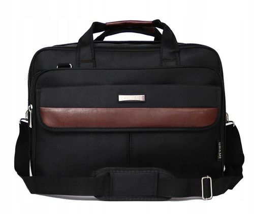 DUŻA TORBA MĘSKA DWUKOMOROWA DO PRACY NA RAMIĘ A4 na Arena.pl