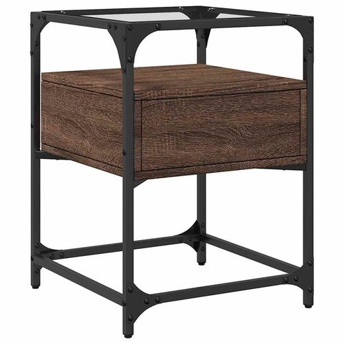 Szafka nocna, brązowy dąb, 40x40x55 cm na Arena.pl