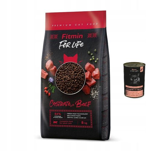 Fitmin cat For Life Castrate Beef 8 kg + GRATIS na Arena.pl