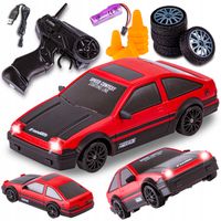 Samochód zdalnie sterowany HB Toys do driftu 4WD czerwony 1:24