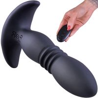 Posuwisty Wibrator Analny Korek Z Pilotem 12 Prog.