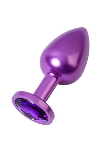 Purple anal plug TOYFA Metal,with a amethyst colored gem na Arena.pl