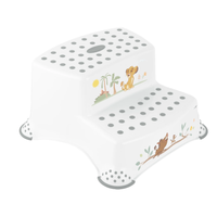 KEEEPER IGOR LION KING Podest dziecięcy dwustopniowy z funkcją antypoślizgową biały