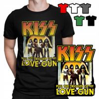 KOSZULKA T-SHIRT MĘSKI WZORY DO WYBORU - KISS ROCK METAL MUZYKA - L