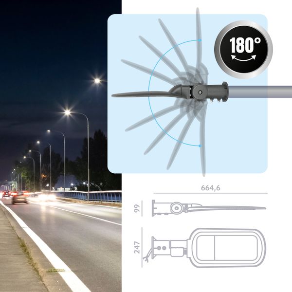 Lampa Uliczna Latarnia Oprawa Drogowa LED 150W MOCNA do oświetlenia dróg zdjęcie 5