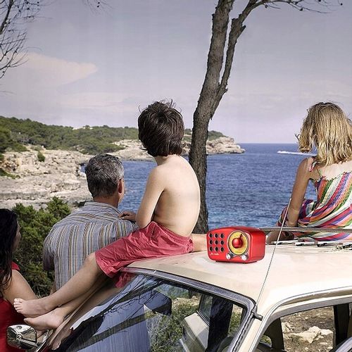 RADIO CZERWONE PRZENOŚNE DLA DZIECI RODZICÓW RETRO na Arena.pl