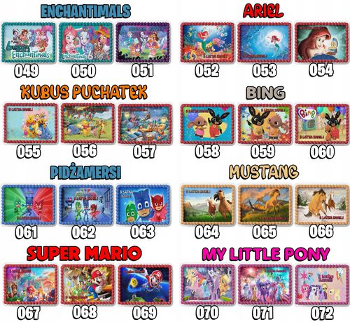 PROSTOKĄTNY OPŁATEK NA TORT A4 20x29CM - SUPER MARIO BROS + IMIĘ na Arena.pl