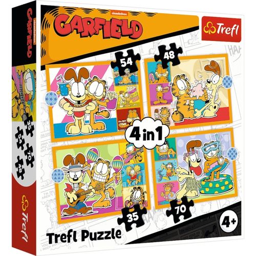 puzzle 4w1 garfield kocha lazanię 34673 na Arena.pl