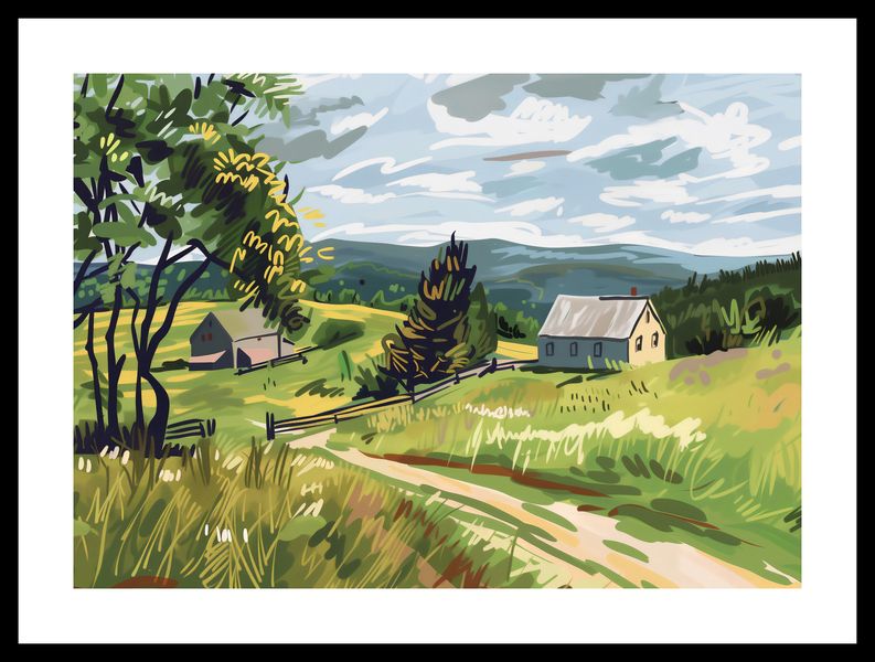 Plakat 42x29,7cm Bujna Wieś zdjęcie 3