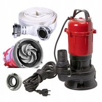 Pompa wody BRUDNEJ szamba ZATAPIALNA 750W Z ROZDRABNIACZEM wąż 20m 300l/min